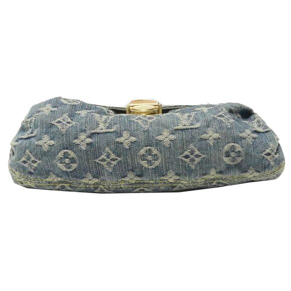 Louis Vuitton Mini Pleaty Monogram Denim Shoulder Bag Blue - Picture 5 of 10